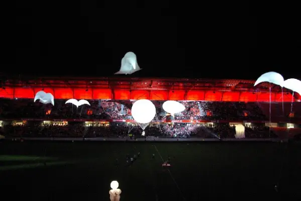 Stade du Hainaut - De nuit