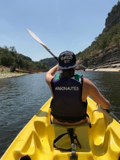 Descente de l'ardeche en canoe kayak site classé - Sanilhac (Ardèche)