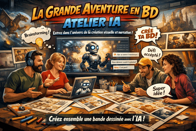 La Grande Aventure en BD - Atelier IA - Paris (75)