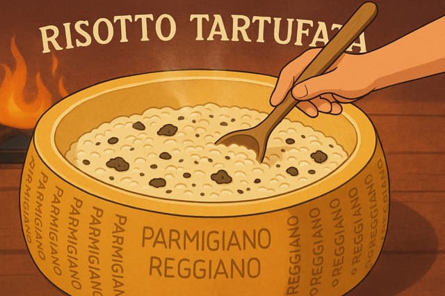 Animation Risotto Tartufata dans une meule de parmesan - Bordeaux (33)