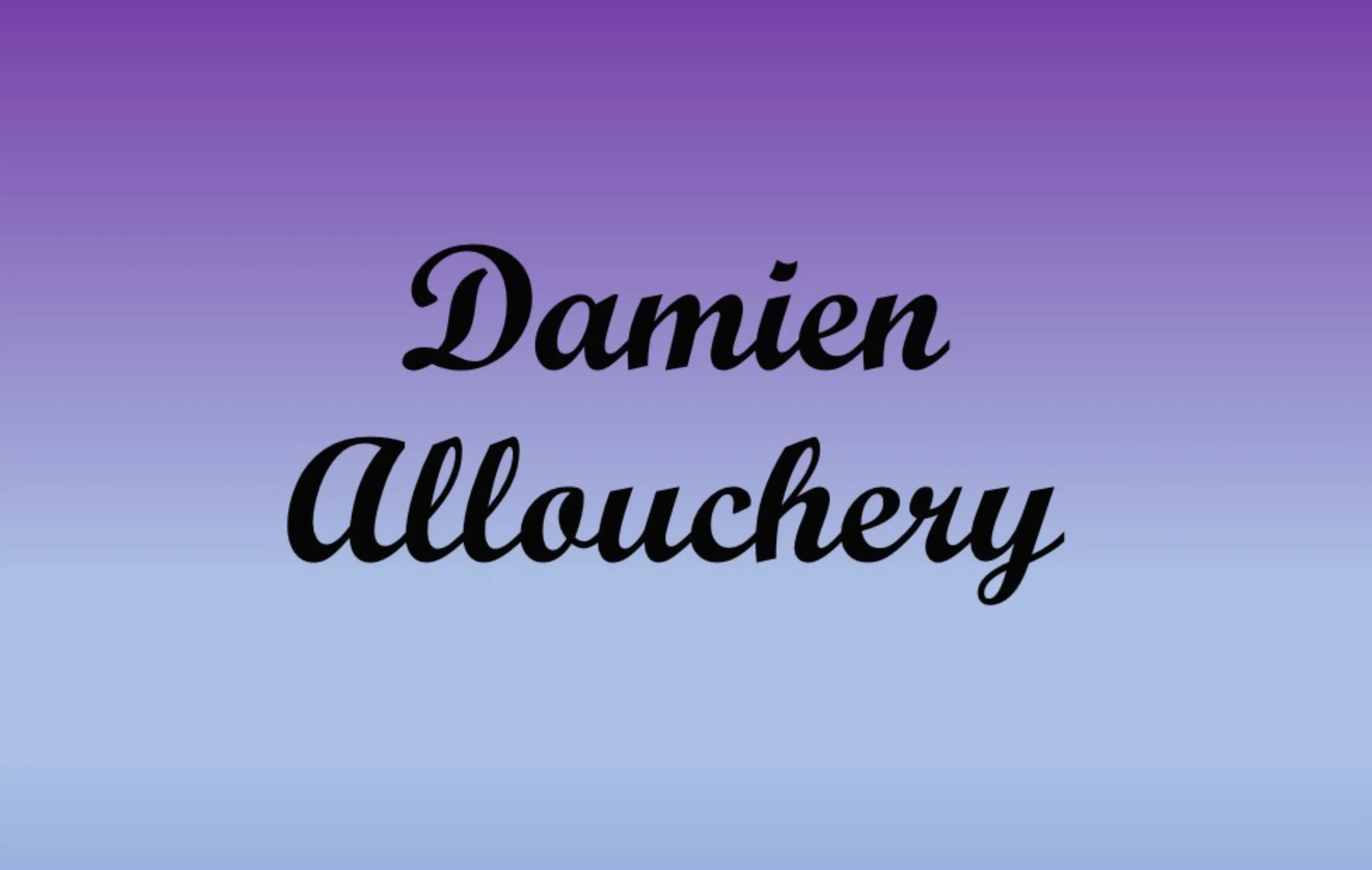 Allouchery Damien - HAZEBROUCK (Nord)