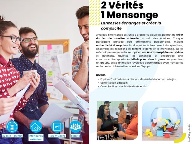 2 Vérités 1 Mensonge - SAINT-GERMAIN-EN-LAYE (Loire-Atlantique)