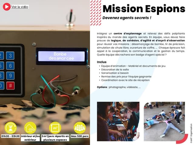 Missions Espions - SAINT-NAZAIRE (44)