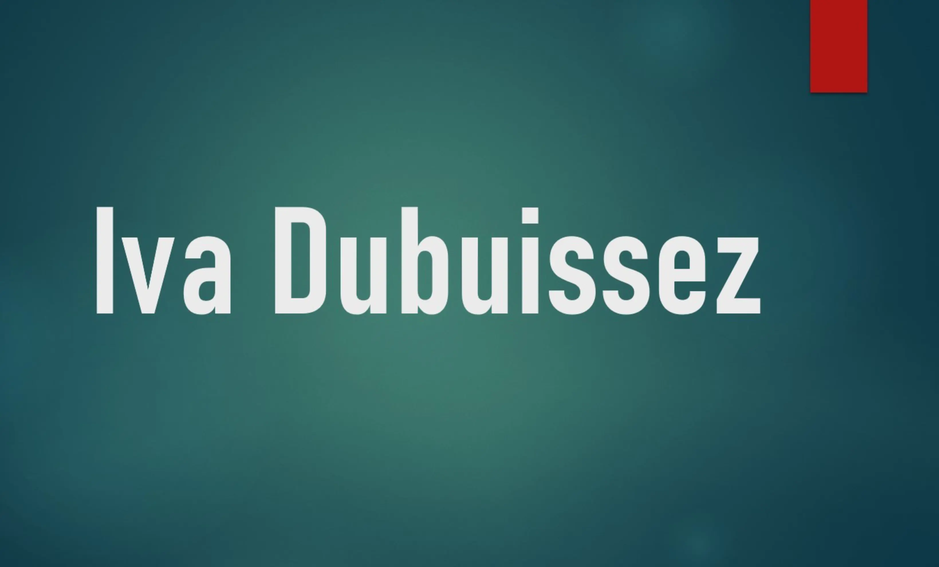 Iva Dubuissez - LIMOGES (Haute-Vienne)