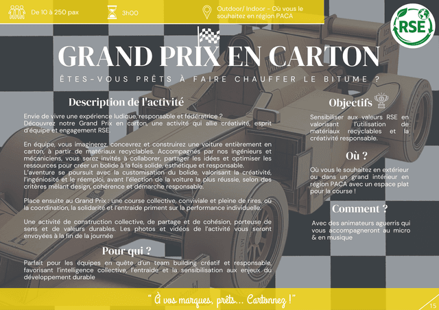 Grand prix en carton - FLAYOSC (Var)