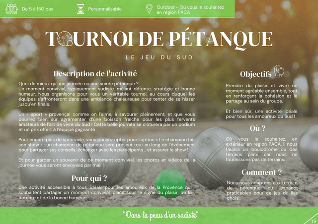 Tournoi de pétanque - FLAYOSC (Var)
