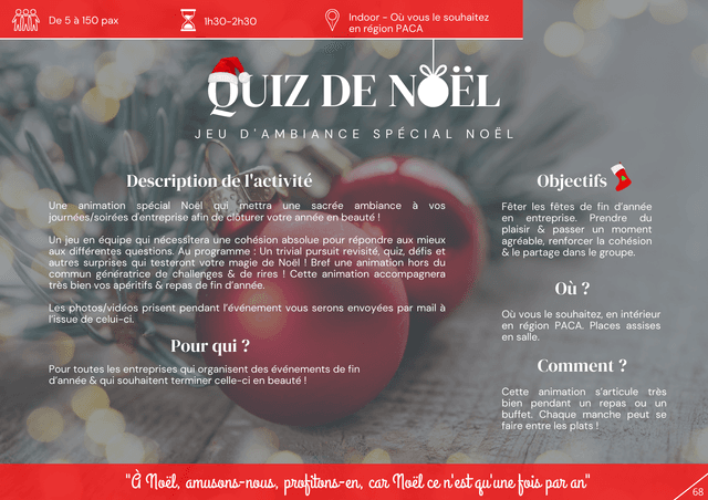 Quiz de noël - FLAYOSC (Var)