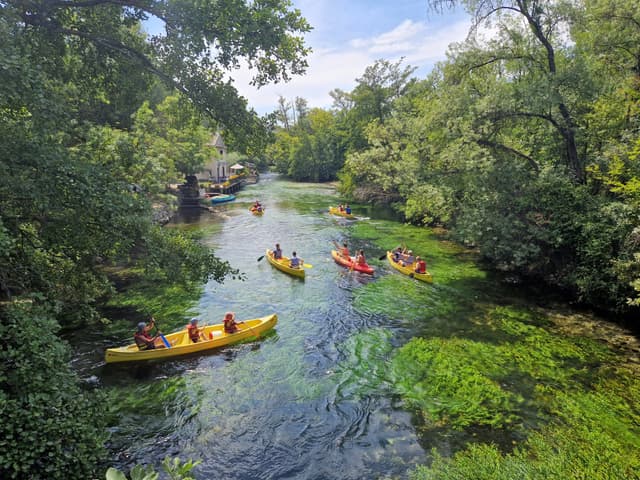 Descente de la Sorgue en canoe - CABRIÈRES-D'AVIGNON (84)