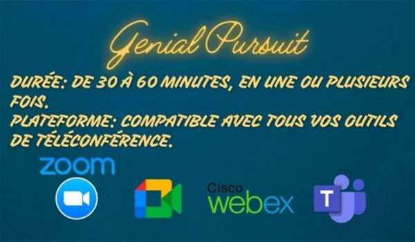 Genial Pursuit : Testez votre culture générale - BOULOGNE-BILLANCOURT (Hauts-de-Seine)