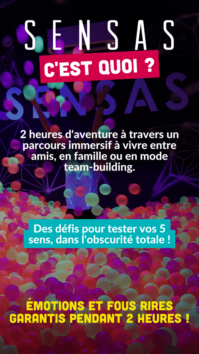 Parcours Sensoriel 1h ( 1h30 sur place) SENSAS Paris - PARIS (Paris)