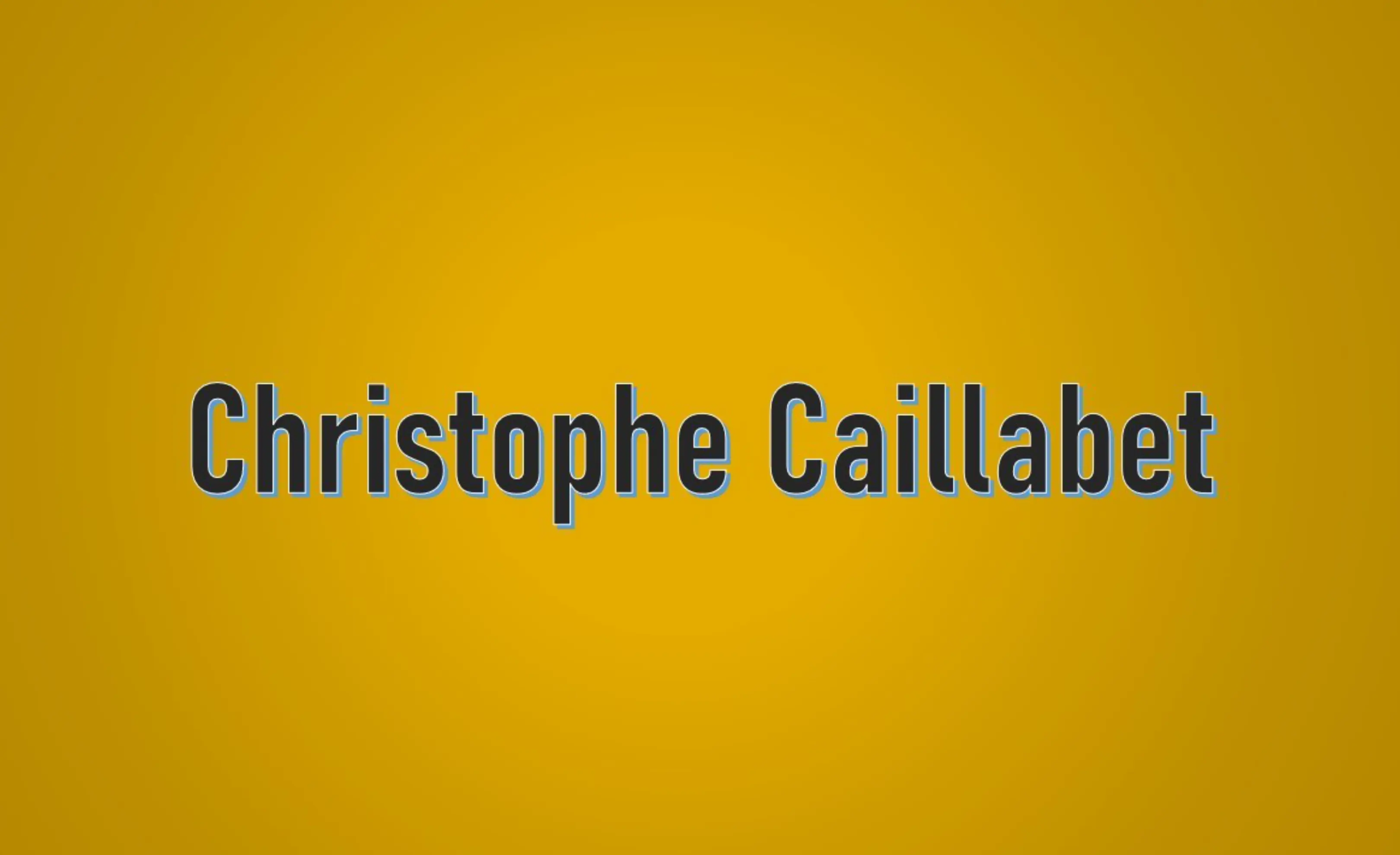 Christophe Caillabet - PUYMOYEN (Charente)