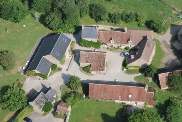 La aldea de La Fouquière - Vista aérea de la aldea de La Fouquière