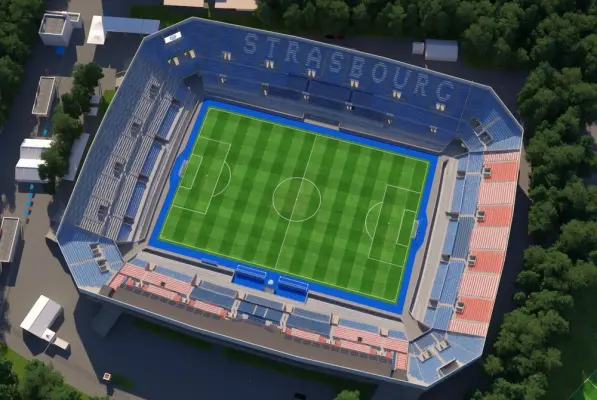 Meinau Stadium - Stadium seen from the sky