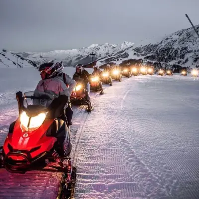 Bergsportbüro – Schneemobilfahrt auf den Pisten von St. Lary Soulan